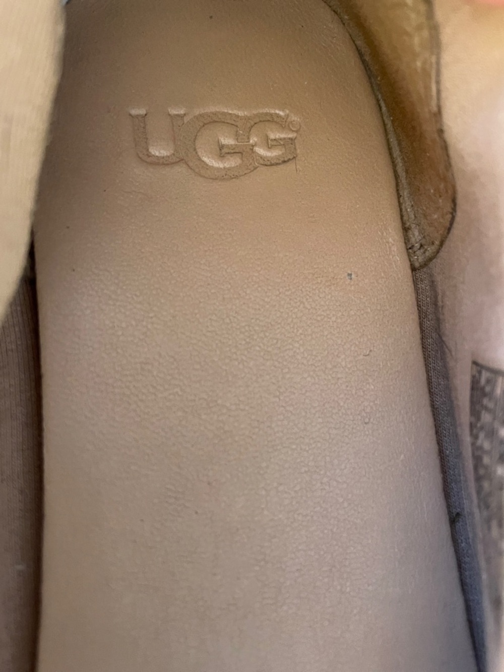 Women's UGG Neutral Linen Ballet Flats - Picture 8 of 9